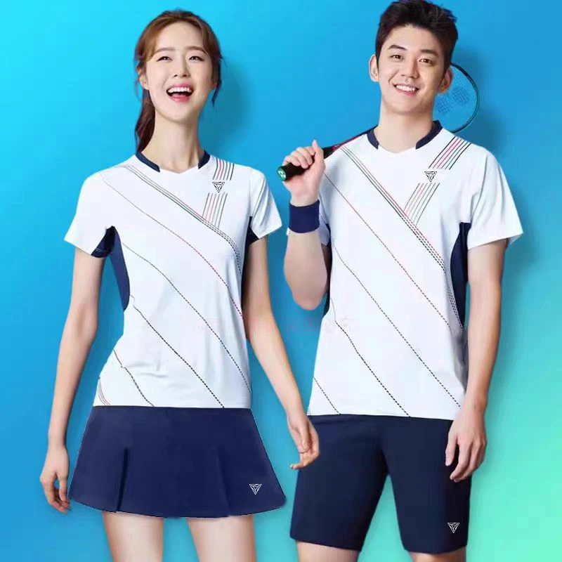 羽毛球服男女短袖速干排汗运动衣服上衣定制夏装乒乓球训练套装