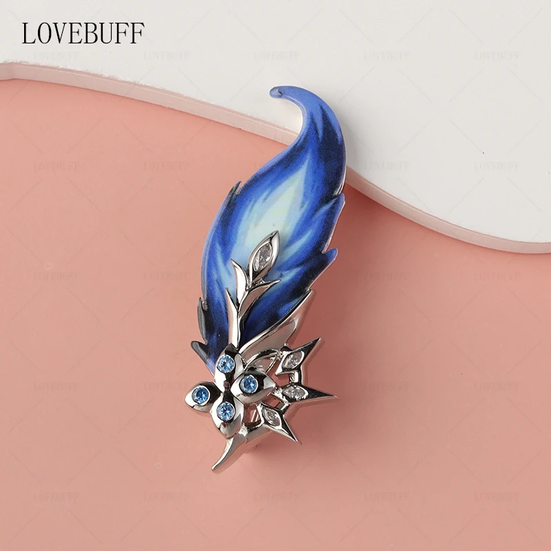 lovebuff  原神苍白圣遗物羽毛胸针 圣遗物周边饰品 生日礼物现货