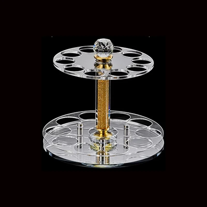 创意旋转白酒杯架酒杯倒挂架玻璃时尚立式一口杯分酒器酒具置物架