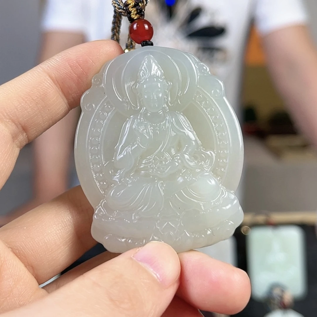 【闪购商品】和田玉吊坠双面雕未镶嵌