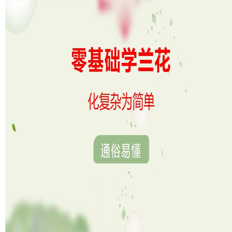 （苹果专拍）一夕一夏国画兰花 零基础教学视频 李老师立体兰花