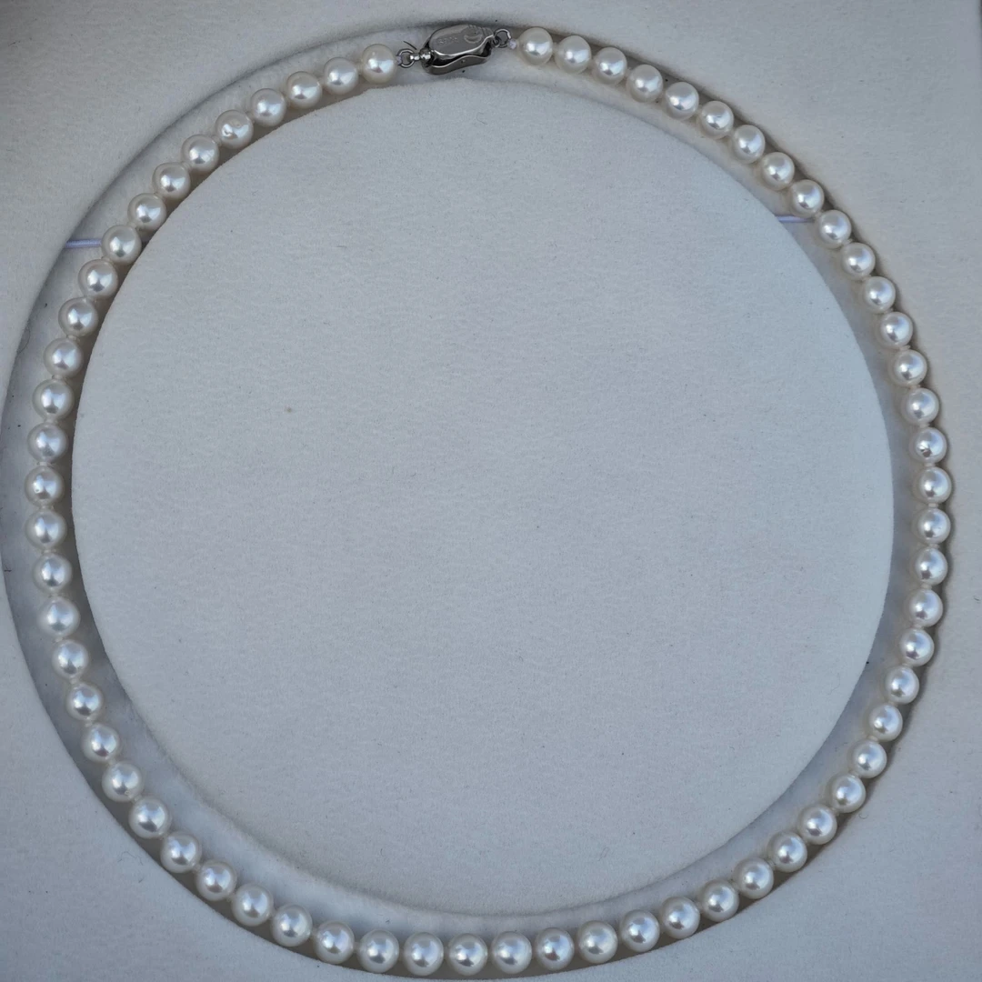 【晗哥精选】天然淡水珍珠6-7mm炫彩光正圆无暇