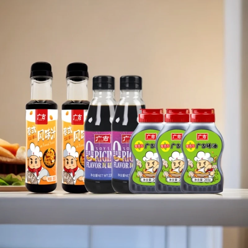 【家庭礼包】零添加瓦缸头抽2瓶+零添加广古蚝油3瓶+泰式风味汁2瓶