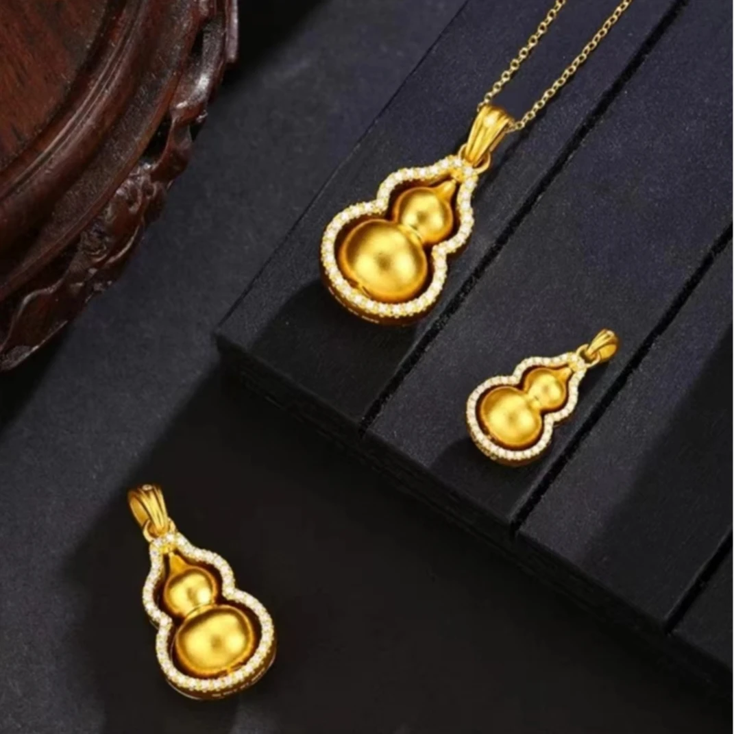 合金锆石吊坠 精品葫芦吊坠时尚百搭轻奢气质