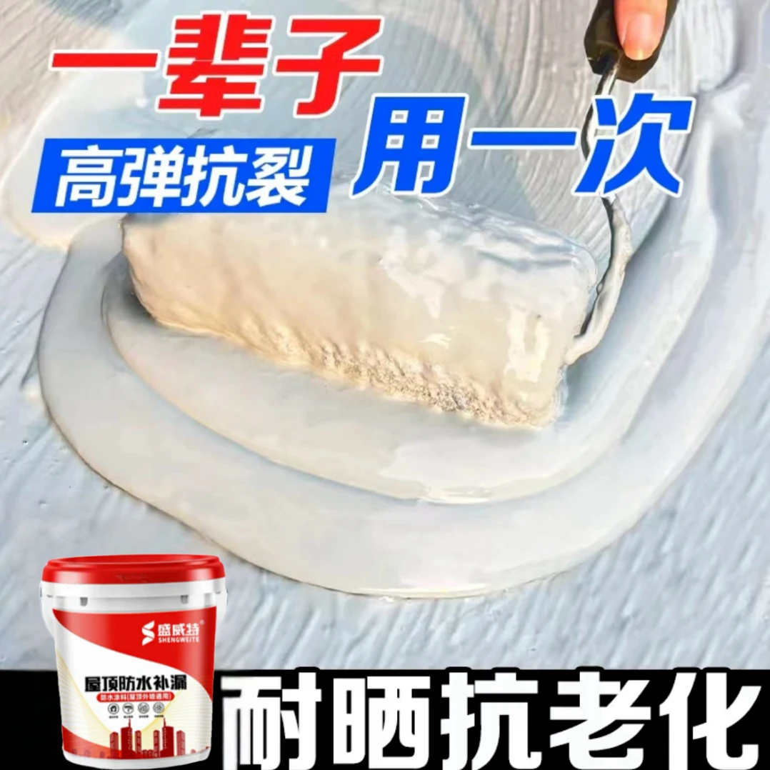 屋顶漏水修补墙面防水涂料卫生间漏水新型防水聚氨酯免砸砖补漏王