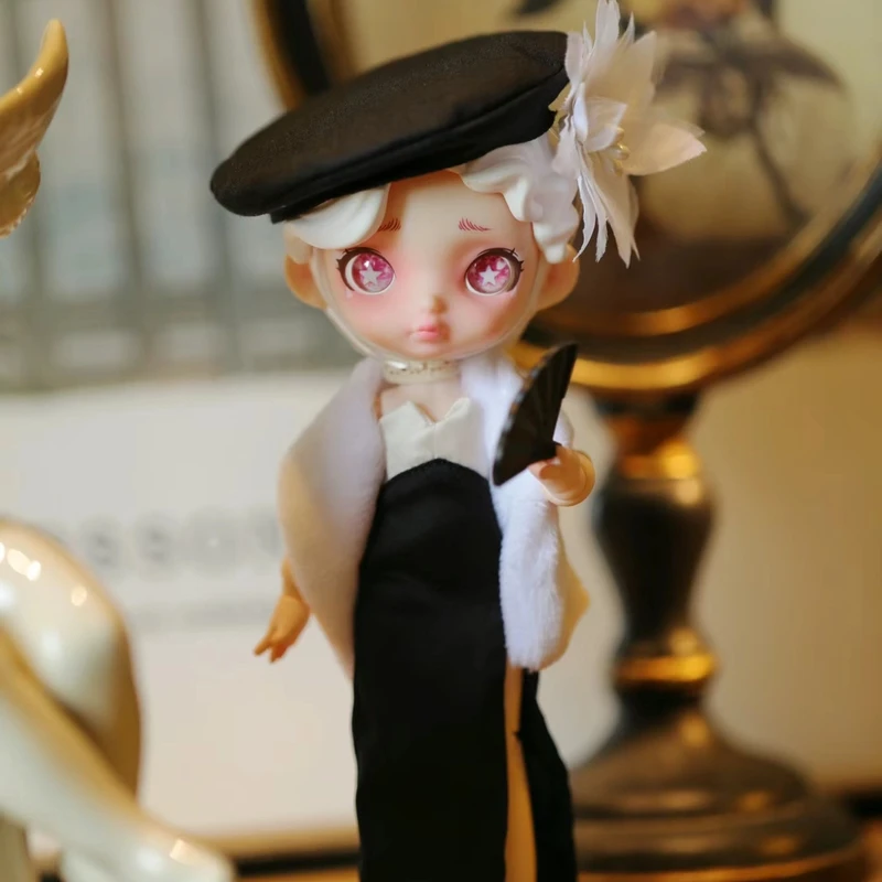 【拆盒】劳拉黑白光谱系列盲盒潮玩手办