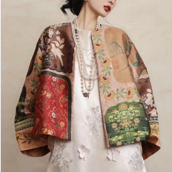 【FF】2025潮牌春秋季新款高端设计感时尚国风新中式外套女