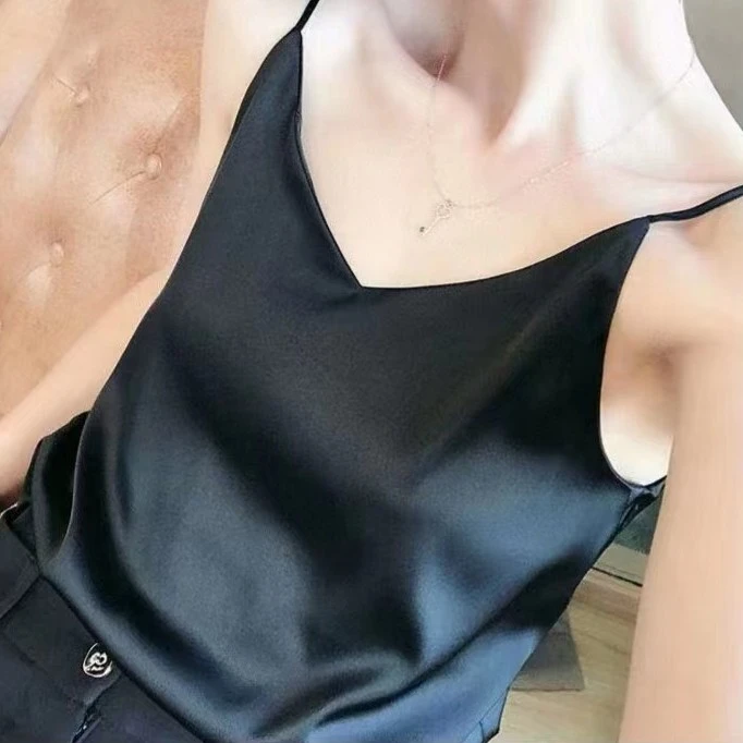 2023夏季精美吊带背心显瘦时尚百搭美背高端打底上衣