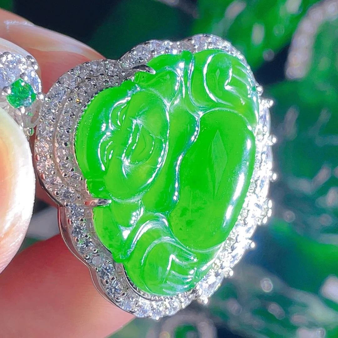 翡翠颈饰未镶嵌155，