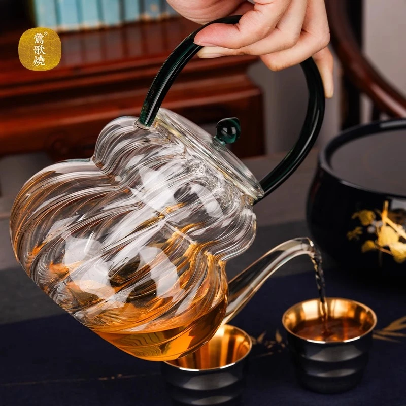 【莺歌烧】耐高温高硼硅耐热玻璃壶电陶炉可用带内胆烧水壶