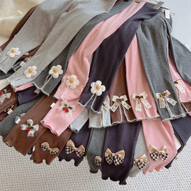 2024新款打底裤春秋款外穿小童休闲儿童薄款大弹力韩版长裤女童