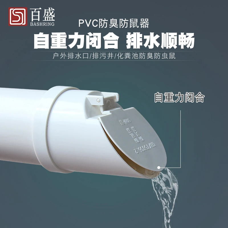 排污井化粪池PVC排水110管防臭器50 75 160户外4寸管未端防鼠虫器