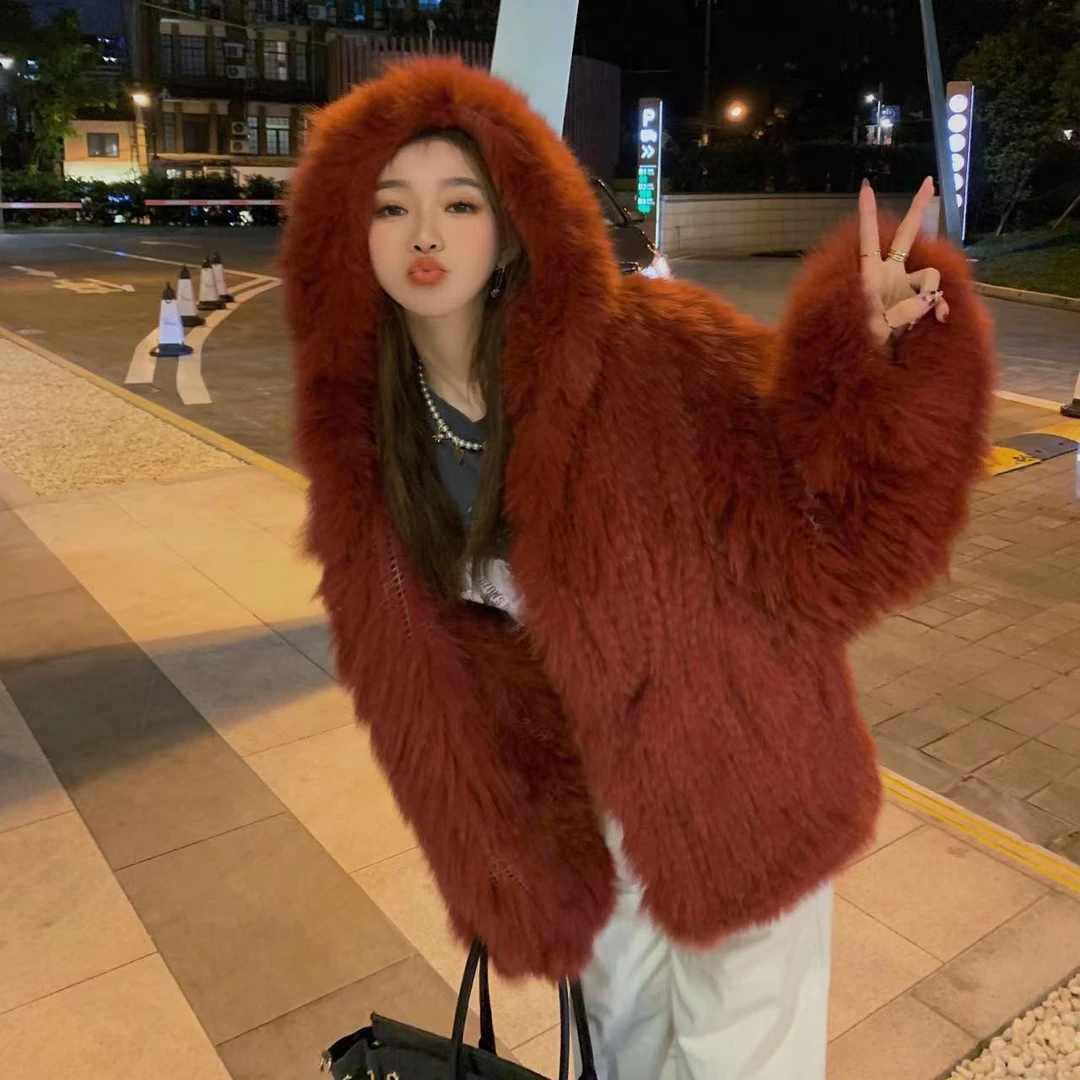 【孤品特价】双面编织狐狸毛高定版本大白熊 vivian503 瑶瑶