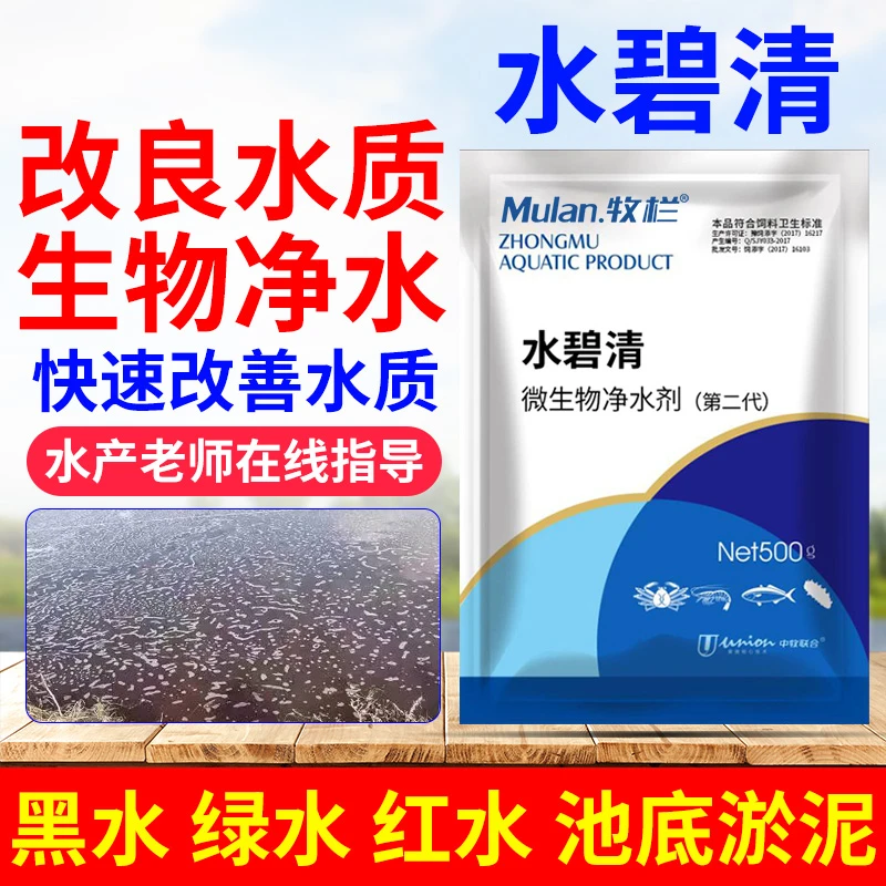 水碧请 水产养殖调水净水改底瘦水em益生菌抑制氨氮稳定有机物