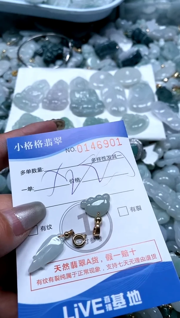 【闪购商品】翡翠颈饰未镶嵌直播闪购0146901