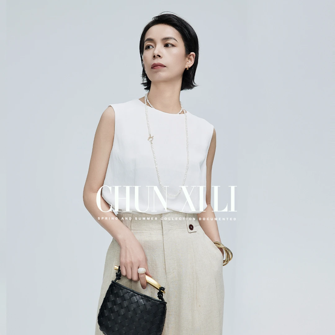 【山茶花】CHUNXILI/春熙里 气质上衣 女士夏季无袖衬衫D01S42065