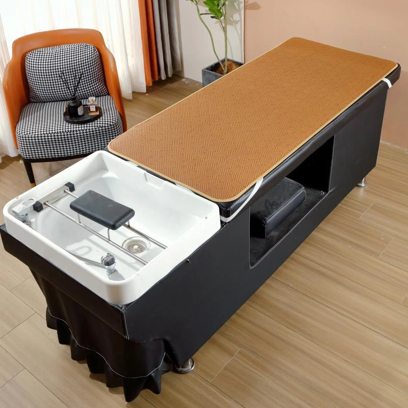 洗头床凉席折叠床藤席洗头床发廊泰式新款凉席办公室午休冰丝水洗