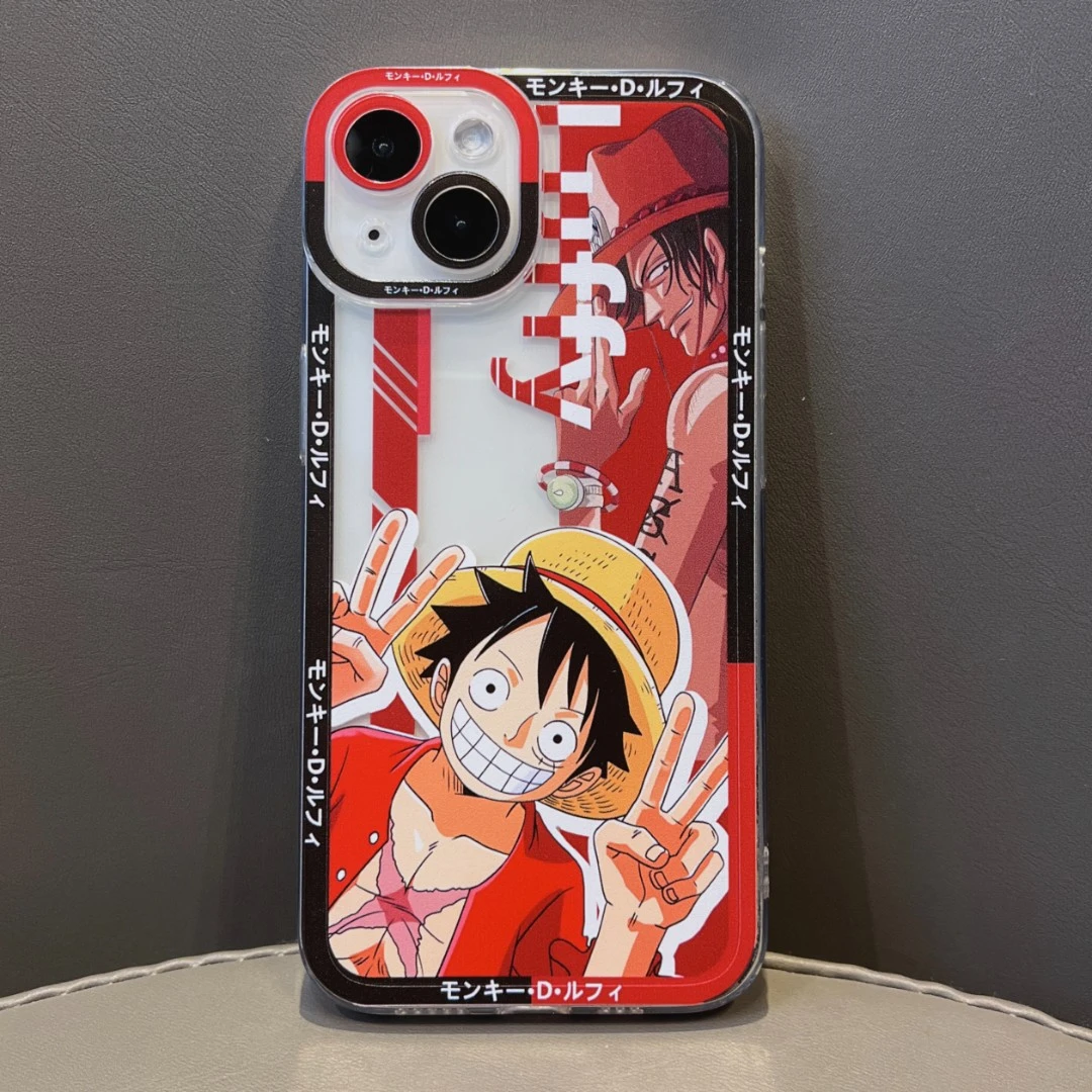 路飞艾斯兄弟适用苹果华为vivooppo小米天使眼透明动漫手机壳MC