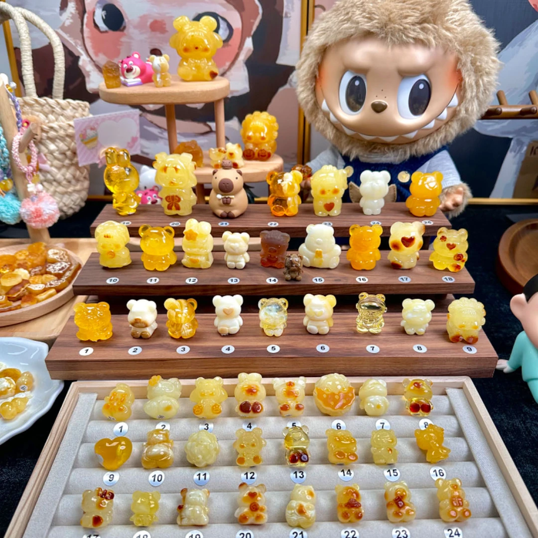 (展示链接勿拍)天然琥珀蜜蜡珠宝奇石可选题材手作定制专属款式