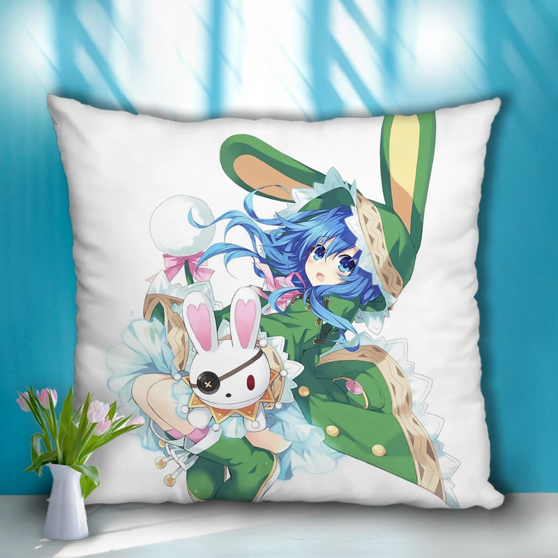 约会大作战四糸乃周边方形抱枕双面印照片定制来图订做沙发靠枕头