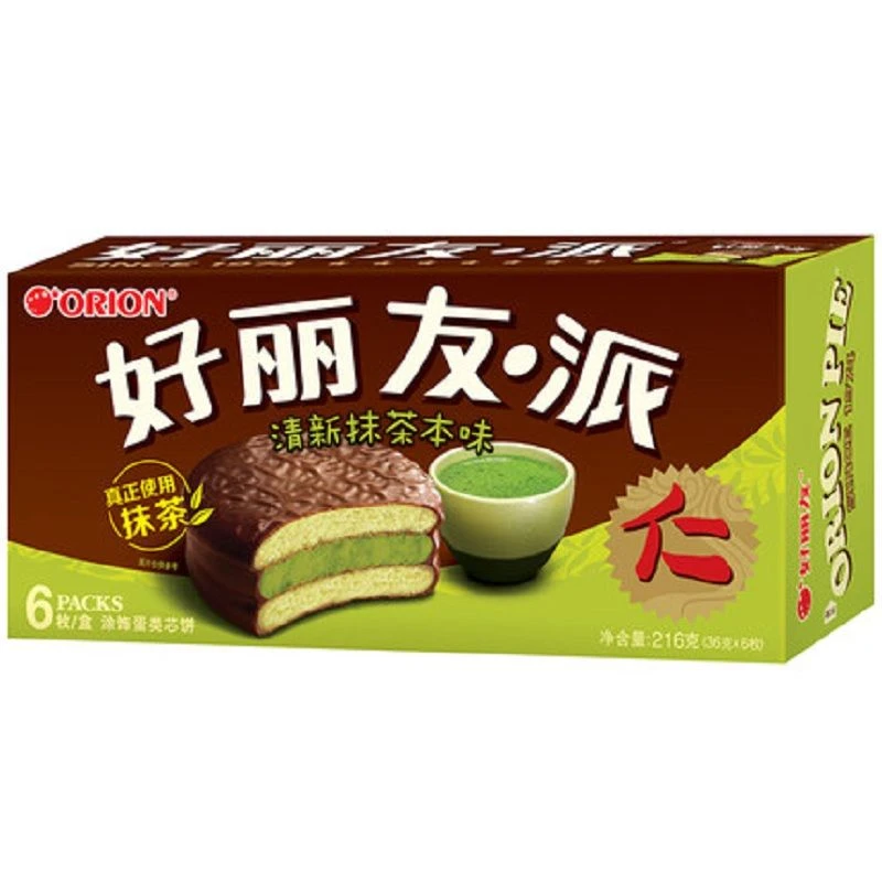 Y1好丽友派清新抹茶味(6枚)216gR+A