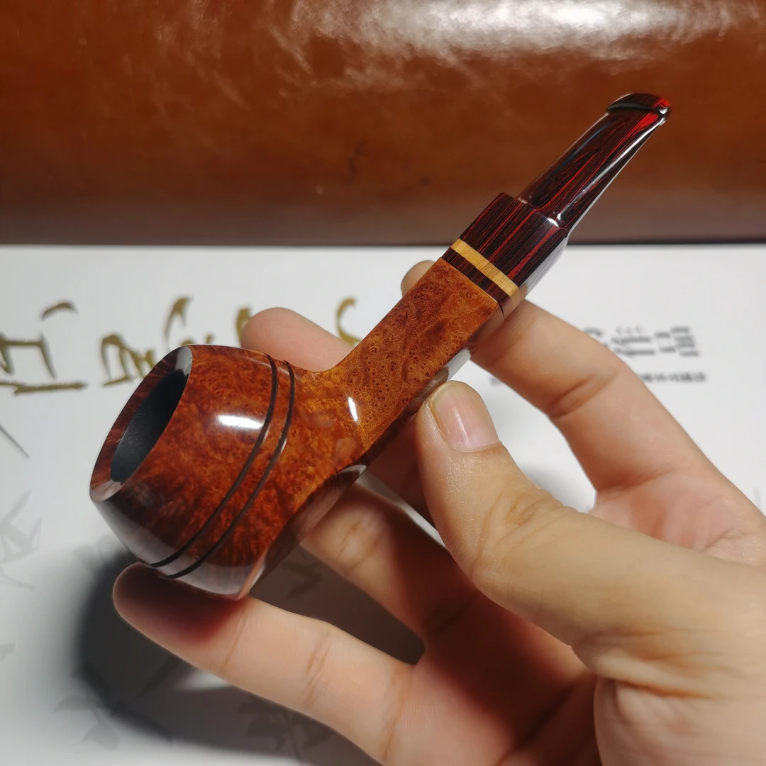 FULUSHOU 进口石楠木坎伯兰嘴手工斗 牛头直斗