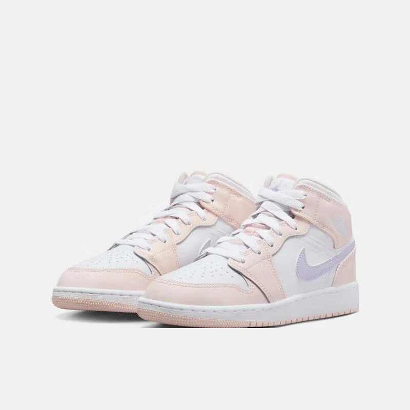 NIKE/耐克Jordan 1 AJ1 玲娜贝儿情人节耐磨复古鞋GS粉FD8780601