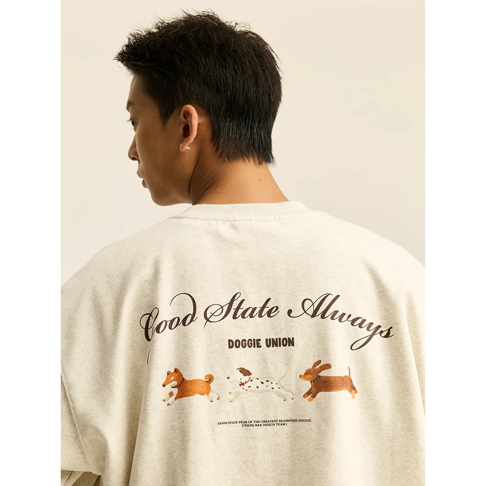 RR24AW远红外自发热混纺面料好状态狗狗联盟套头卫衣男reaimness