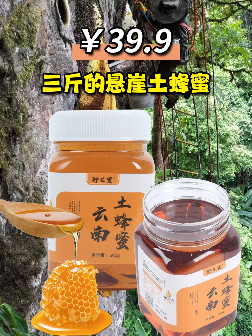 深山野生的土蜂蜜 原蜜农家自采 云南特产
