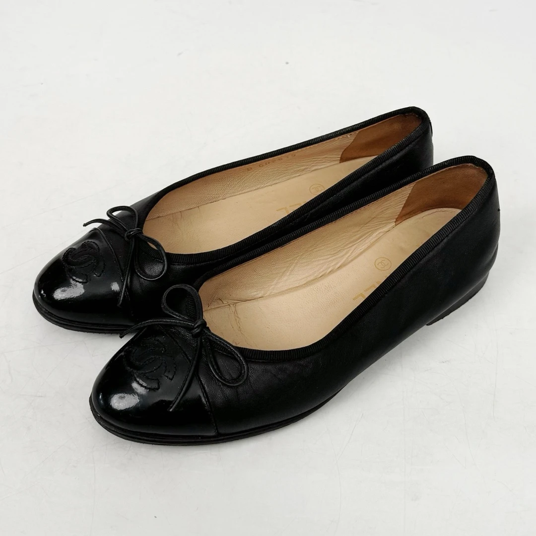 95新 Chanel/香奈儿 37码/Chanel/香奈儿 芭蕾舞鞋/98新/jm07432