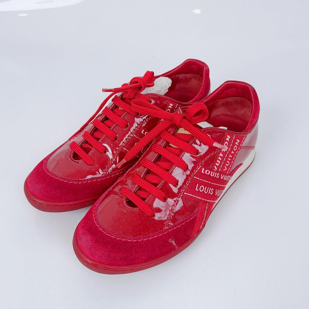 36.5码/LV/路易威登 红色运动鞋/95新/jm08489