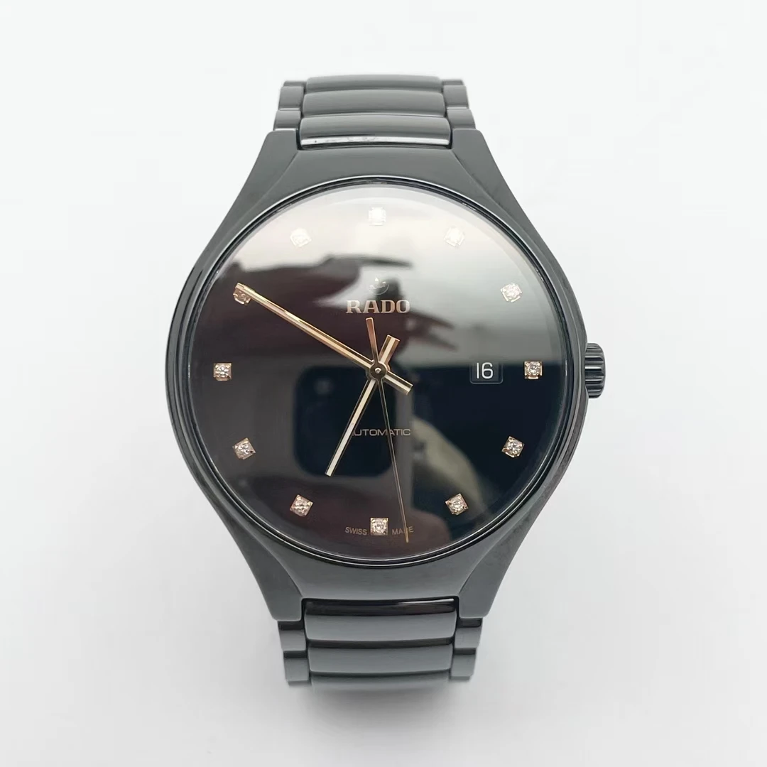 95新 Rado/雷达 真我系列/全套/40mm/高科技陶瓷/R27056732