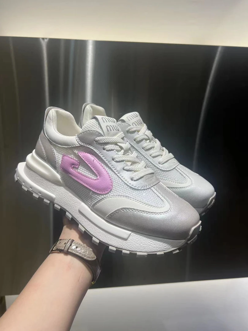 【唯品专属】5149-5透气春夏百搭网纱阿甘慢跑鞋