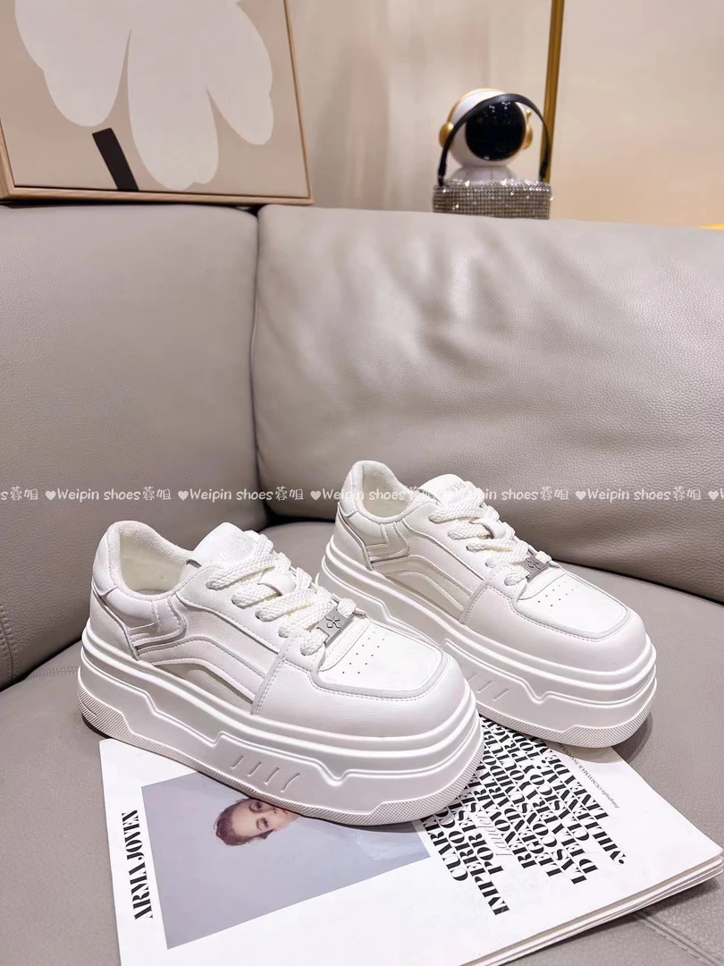 【唯品专属】245-45R厚底防滑女板鞋透气保暖加绒女休闲鞋