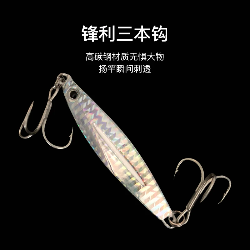 创洋路亚沉水钓鱼探钓鱼钩钓鱼假饵鱼钩路亚垂钓船钓片状饵料户外
