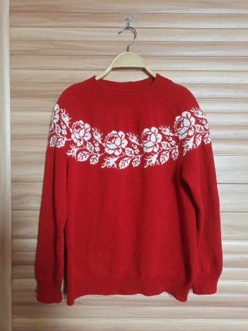 《玫瑰之约》材料包，非成品毛衣