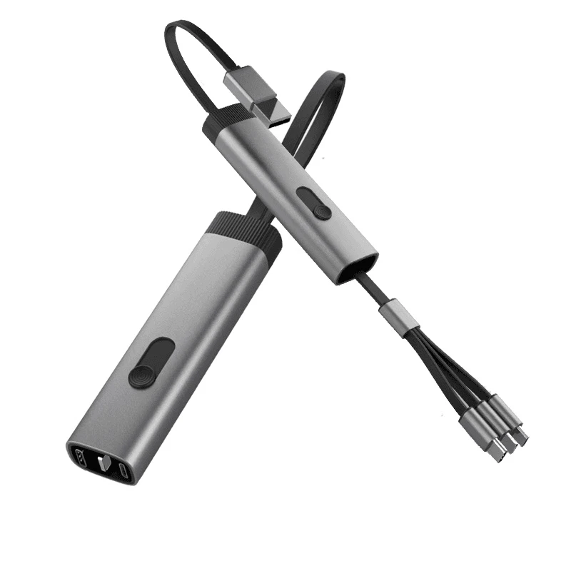 【严选好物】便携一拖三数据线锌合金多功能三合一钥匙扣充电线适