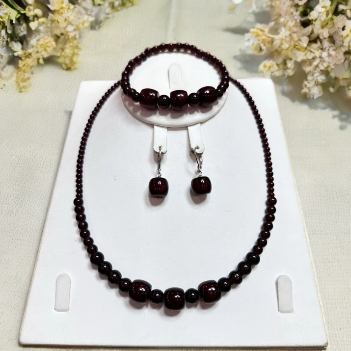 铜合金亚克力项链 诗美恋妈妈时尚女士套盒紫色单圈金太阳素款