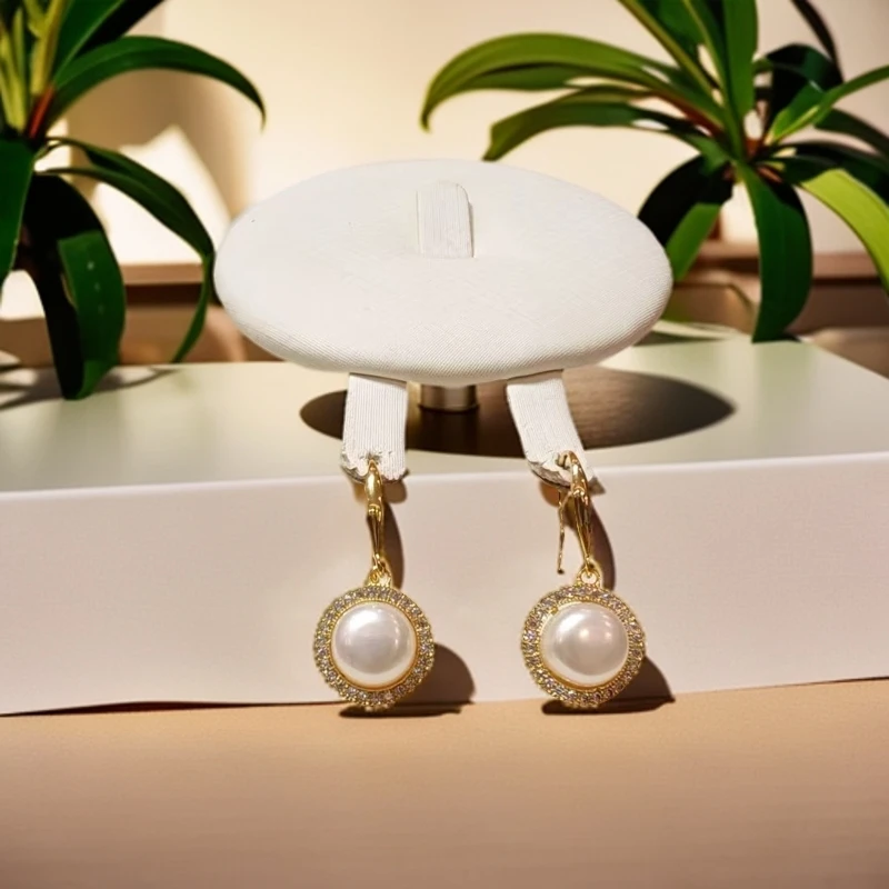 铜合金合成锆石耳饰 诗美恋 مەرۋايىت ھالقا