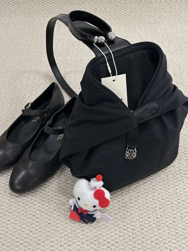 95新 LOEWE/罗意威 #vintage中古#罗意威黑色小众单肩包