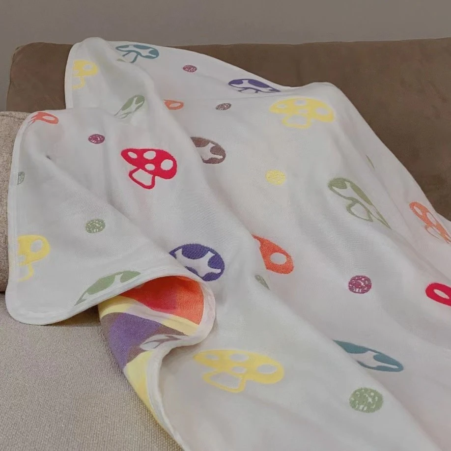 雅赞童朵【A类新疆棉 一级棉】多功能六层蘑菇被 柔软吸水透气