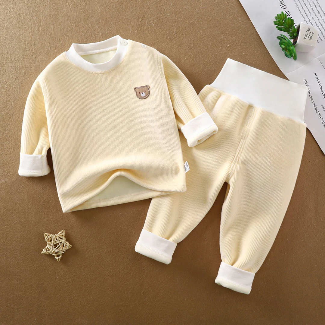 加绒儿童高腰护肚保暖宝宝内衣婴儿打底加厚金添翼美少女妈咪冬季