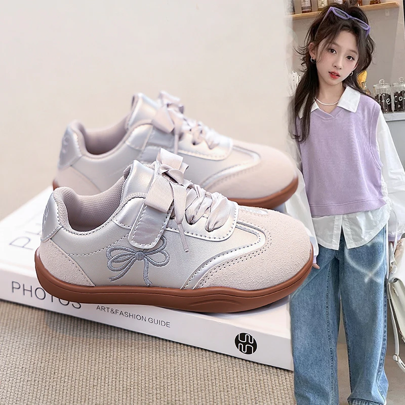 ABC女童德训鞋2025春秋新款儿童百搭运动鞋板鞋女宝幼儿园休闲鞋