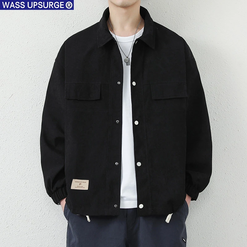 WASS UPSURGE休闲外套秋冬季新款翻领潮流痞帅气春秋美式加绒夹克