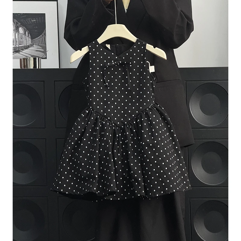 现货】壹妈童装女童小香风连衣裙夏季新款洋气女宝法式女宝套装