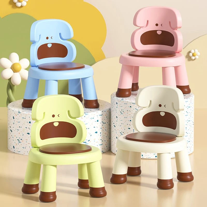 小麓班儿童叫叫椅塑料凳子防滑幼儿趣味放屁靠背椅宝宝吃饭椅餐椅