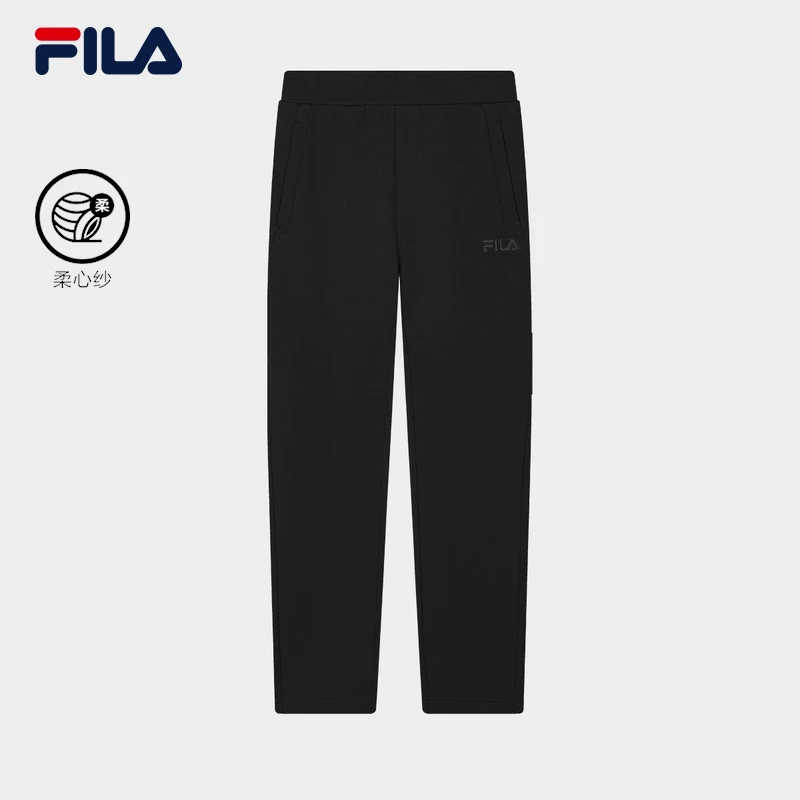 FILA斐乐男士运动裤2024冬季新款保暖舒适亲肤休闲长裤11M448603F