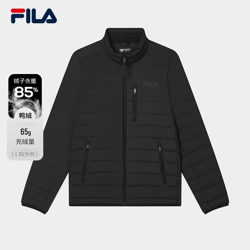 FILA/斐乐男士冬季雅丹风新款舒适轻薄鸭绒羽绒外套保暖448916