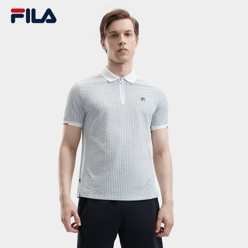 FILA/斐乐男装【棉涤舒适亲肤短袖】时尚休闲百搭polo衫F11M421108F