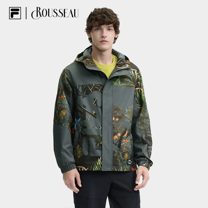 FILA斐乐【FILA X 卢梭】新款秋冬休闲运动夹克上衣外套F11M448705F